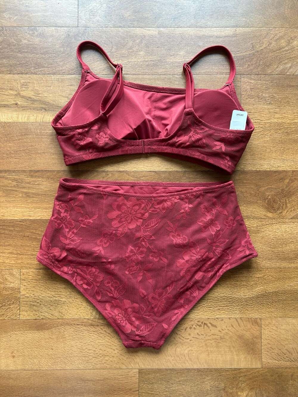 Aerie Floral Lace High-Waisted Bikini Set - Picture 2 of 3